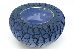 Dubbelwandige blauwe kom - Jolanda Verdegaal